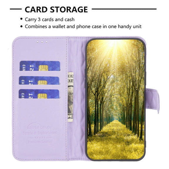 For Google Pixel 9 Diamond Lattice Wallet Leather Flip Phone Case(Purple)