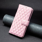 For Google Pixel 9 Diamond Lattice Wallet Leather Flip Phone Case(Pink)
