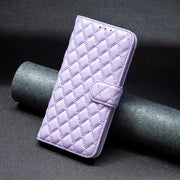 For Google Pixel 9 Pro Diamond Lattice Wallet Leather Flip Phone Case(Purple)