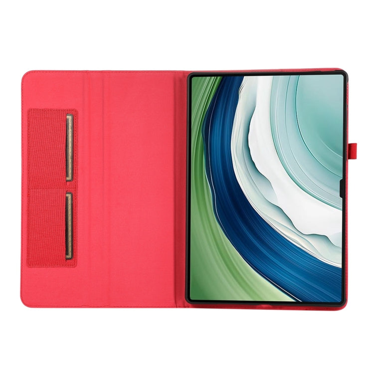 For Huawei MatePad Pro 13.2 Fabric Leather Tablet Case(Red)