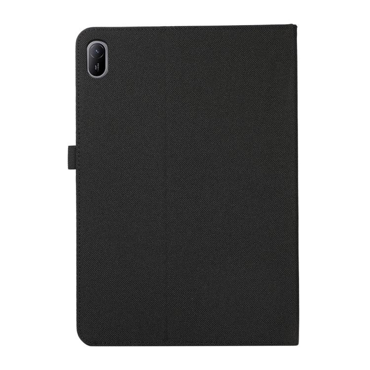 For Huawei MatePad SE 11 2024 Fabric Leather Tablet Case(Black)