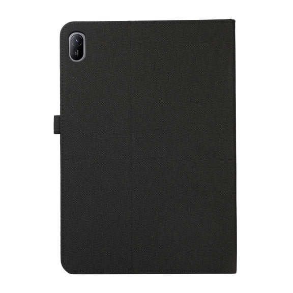 For Huawei MatePad SE 11 2024 Fabric Leather Tablet Case(Black)