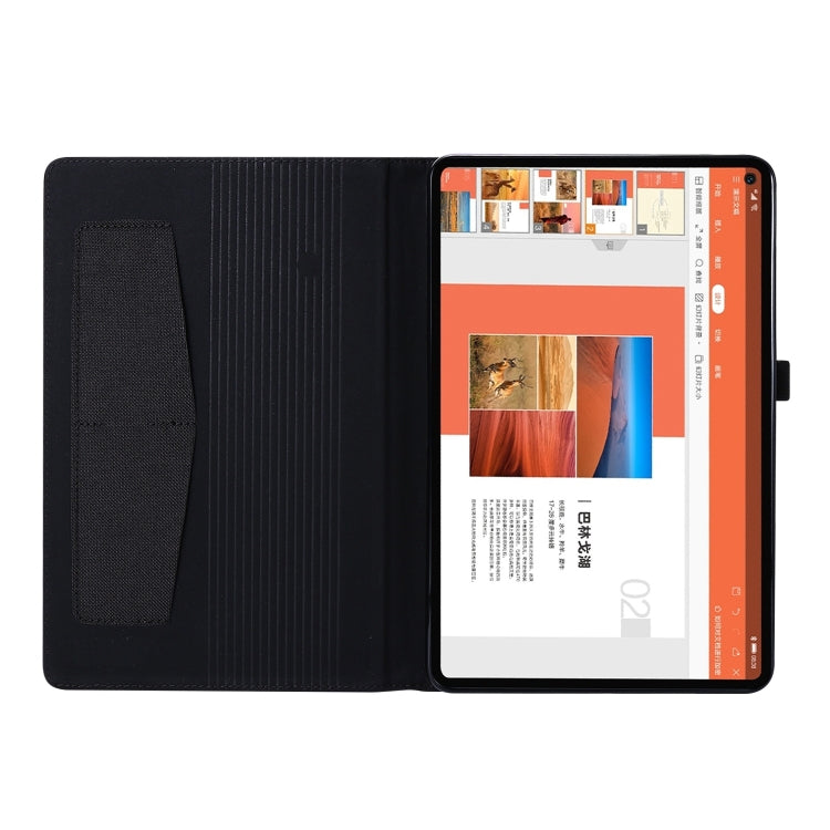 For Huawei MatePad SE 11 2024 Fabric Leather Tablet Case(Black)