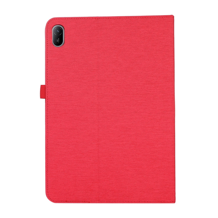 For Huawei MatePad SE 11 2024 Fabric Leather Tablet Case(Red)