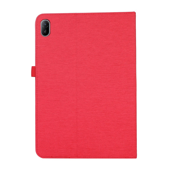 For Huawei MatePad SE 11 2024 Fabric Leather Tablet Case(Red)