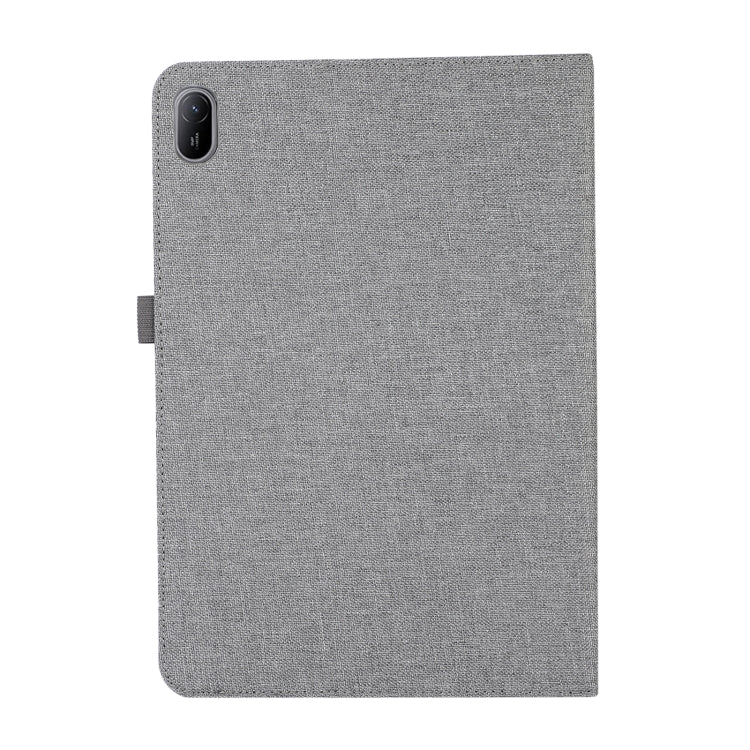 For Huawei MatePad SE 11 2024 Fabric Leather Tablet Case(Grey)