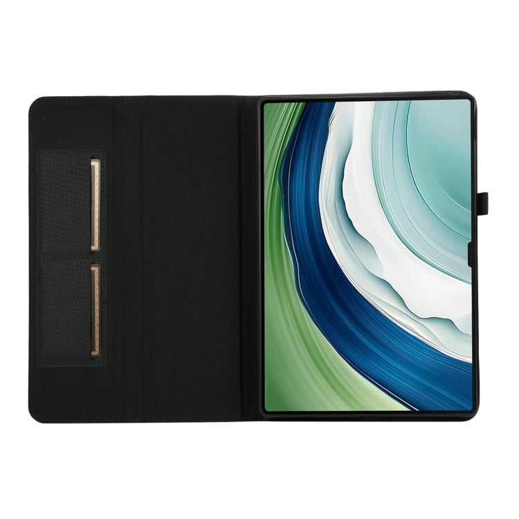 For Huawei MatePad Pro 12.2 2024 Fabric Leather Tablet Case(Black)