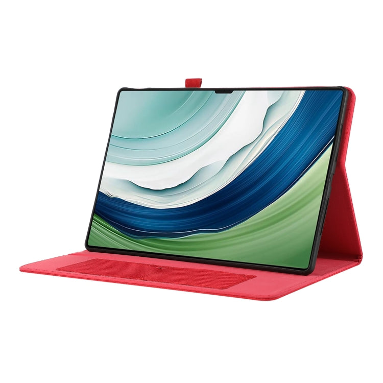 For Huawei MatePad Pro 12.2 2024 Fabric Leather Tablet Case(Red)