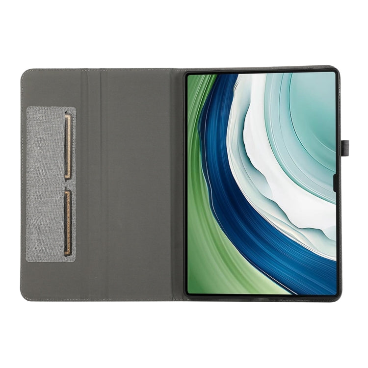 For Huawei MatePad Pro 12.2 2024 Fabric Leather Tablet Case(Grey)