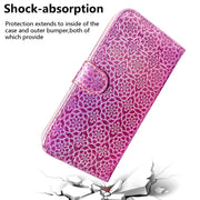 For Tecno Spark 10 / Spark 10C Colorful Magnetic Buckle Leather Phone Case(Pink)