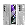 For Samsung Galaxy Z Fold2 5G Integrated Electroplating Folding Phone Case with Hinge(Silver) - Galaxy Phone Cases by PMC TechLife | Online Shopping South Africa | PMC TechLife