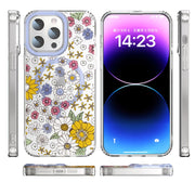 For iPhone 14 Pro MagSafe Magnetic TPU Phone Case(Little Flower)