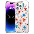 For iPhone 13 Pro MagSafe Magnetic TPU Phone Case(White Blue Flower) - iPhone 13 Pro Cases by PMC TechLife | Online Shopping South Africa | PMC TechLife