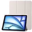 For iPad Pro 11 2024 Clear Acrylic 3-Fold Leather Tablet Case(Grey) - iPad Pro 11 2024 Cases by PMC TechLife | Online Shopping South Africa | PMC TechLife | Buy Now Pay Later Mobicred
