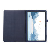 For Lenovo Xiaoxin Pad 11 2024 / M11 Litchi Texture Leather Tablet Case(Dark Blue)