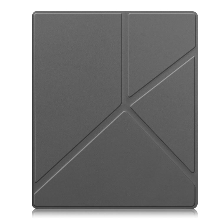 For Kobo Elipsa 2E Solid Color Deformation TPU Leather Smart Tablet Case(Grey)