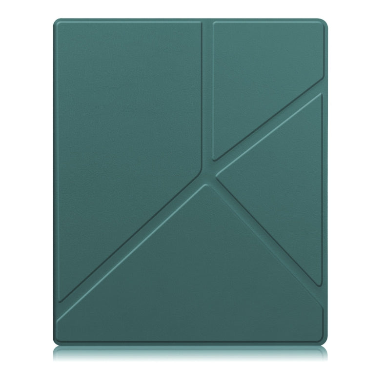 For Kobo Elipsa 2E Solid Color Deformation TPU Leather Smart Tablet Case(Green)