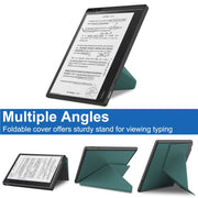 For Kobo Elipsa 2E Solid Color Deformation TPU Leather Smart Tablet Case(Green)