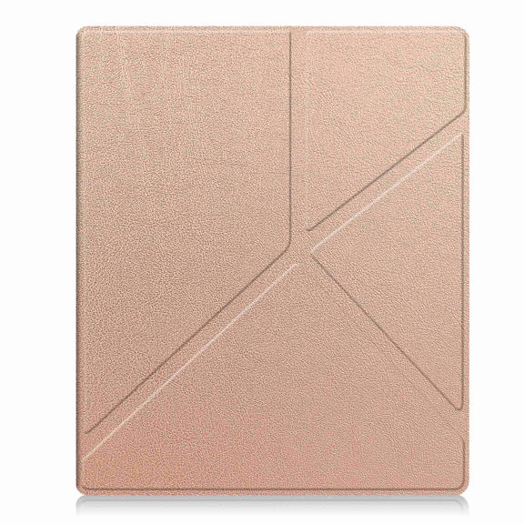 For Kobo Elipsa 2E Solid Color Deformation TPU Leather Smart Tablet Case(Rose Gold)