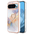 For Google Pixel 9 / 9 Pro Electroplating IMD TPU Phone Case with Ring(White Marble) - Google Cases by PMC TechLife | Online Shopping South Africa | PMC TechLife | Buy Now Pay Later Mobicred