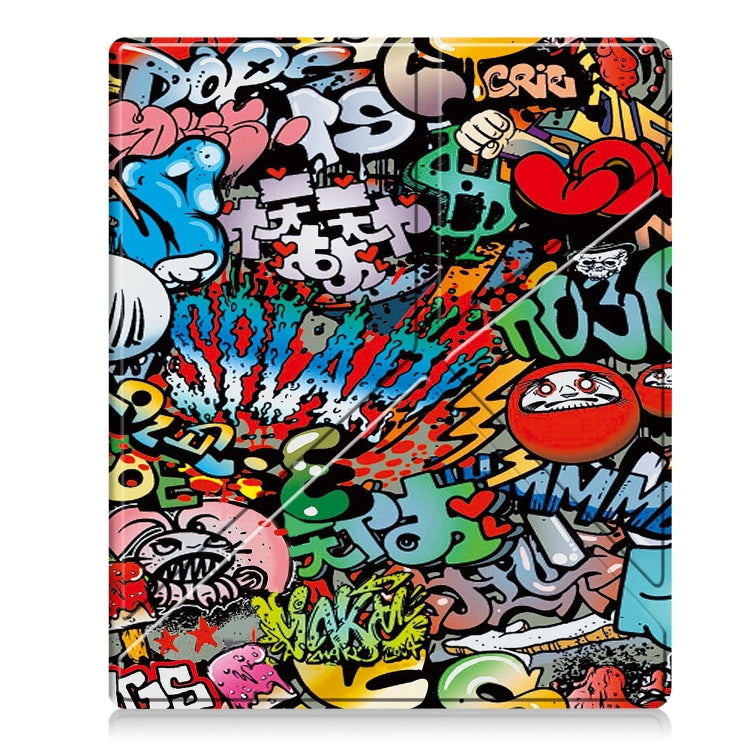For Kobo Elipsa 2E Painted Deformation TPU Leather Smart Tablet Case(Graffiti)