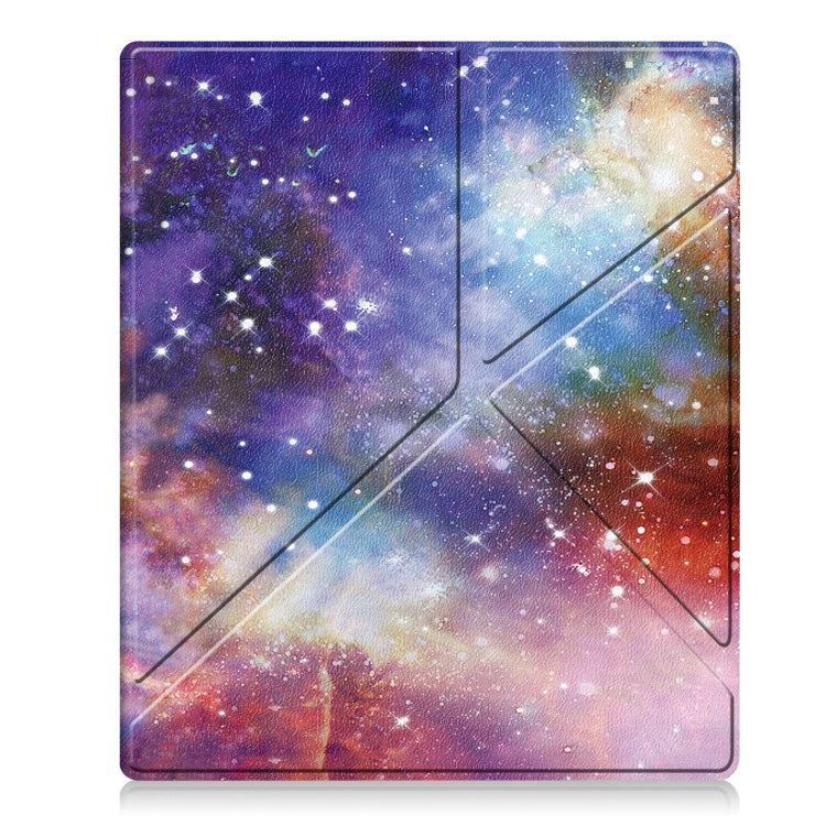 For Kobo Elipsa 2E Painted Deformation TPU Leather Smart Tablet Case(Milky Way)