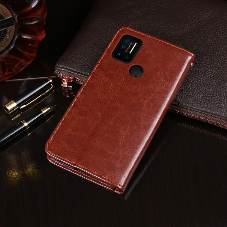 For UMIDIGI A7 Pro idewei Crazy Horse Texture Horizontal Flip Leather Case with Holder & Card Slots & Wallet(Sky Blue)
