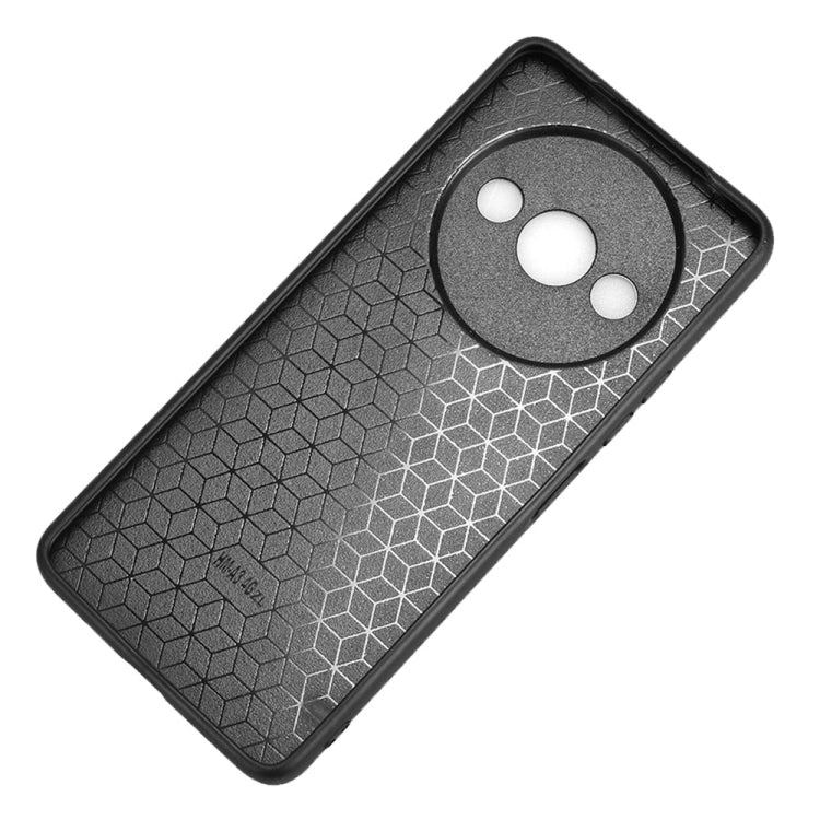 For Xiaomi Redmi A3 Sewing Cow Pattern Skin PC + PU + TPU Phone Case(Black)