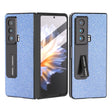 For Honor Magic Vs ABEEL Integrated Diamond Series Phone Case with Holder(Sapphire Blue) - Honor Cases by PMC TechLife | Online Shopping South Africa | PMC TechLife | Buy Now Pay Later Mobicred
