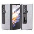 For Honor Magic Vs ABEEL Integrated Diamond Series Phone Case with Holder(Silver) - Honor Cases by PMC TechLife | Online Shopping South Africa | PMC TechLife | Buy Now Pay Later Mobicred