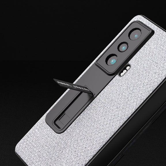 For Honor Magic Vs ABEEL Integrated Diamond Series Phone Case with Holder(Silver)