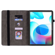 For Realme Pad 10.4 / Pad 5G 10.4 Butterfly Rose Embossed Leather Tablet Case(Purple)