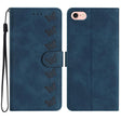 For iPhone 16e Seven Butterflies Embossed Leather Phone Case(Blue) - iPhone 16e Cases by PMC TechLife | Online Shopping South Africa | PMC TechLife | Buy Now Pay Later Mobicred