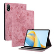 For Honor Pad V8 Pro Butterfly Rose Embossed Leather Tablet Case(Pink) - Honor Cases by PMC TechLife | Online Shopping South Africa | PMC TechLife | Buy Now Pay Later Mobicred
