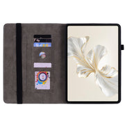 For Honor Pad 9 12.1 Butterfly Rose Embossed Leather Tablet Case(Rose Red)