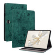 For Honor Pad 9 12.1 Butterfly Rose Embossed Leather Tablet Case(Green) - Honor by PMC TechLife | Online Shopping South Africa | PMC TechLife | Buy Now Pay Later Mobicred