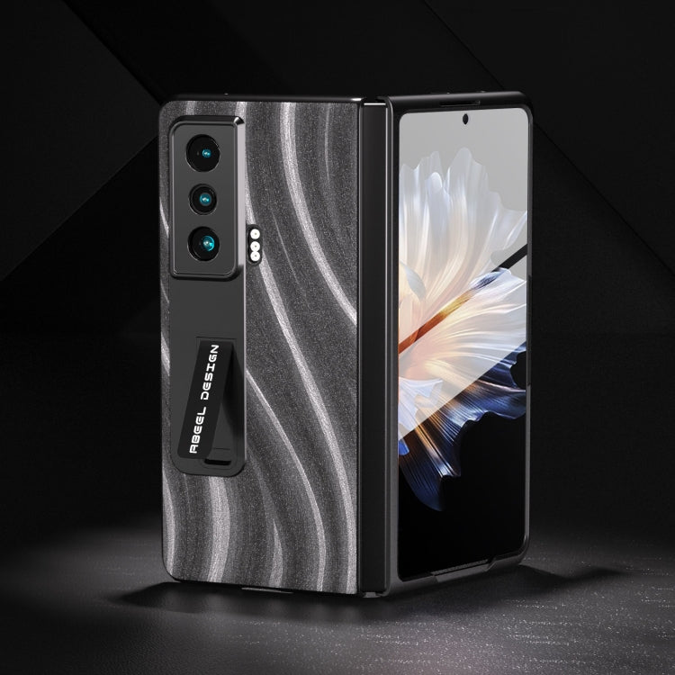 For Honor Magic Vs Galactic Pattern Integrated Protective Phone Case with Holder(Grey)