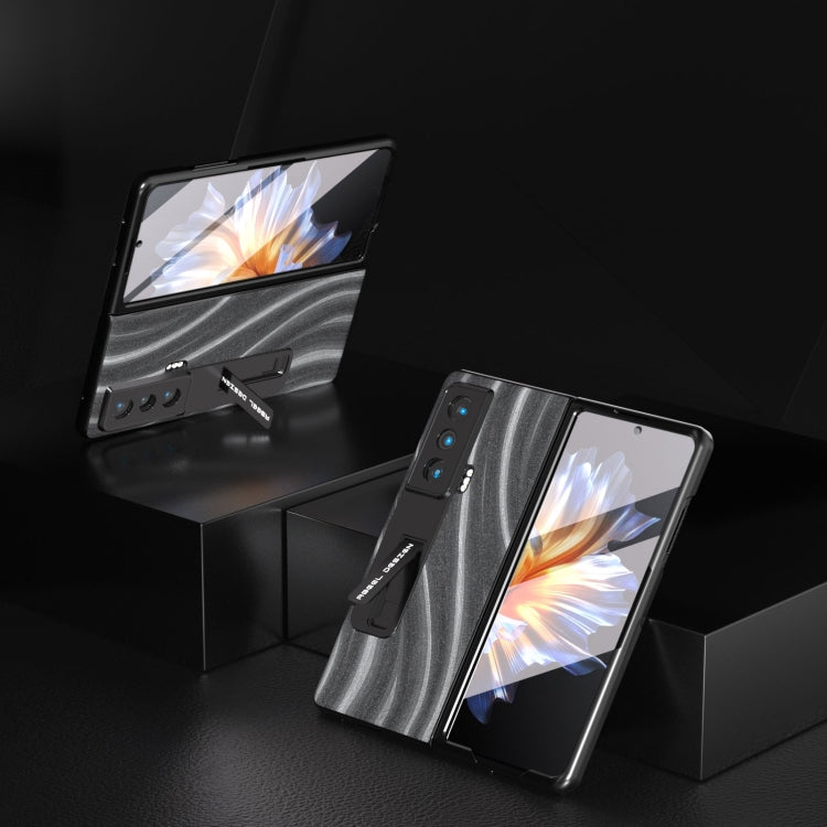 For Honor Magic Vs Galactic Pattern Integrated Protective Phone Case with Holder(Grey)