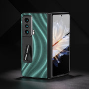 For Honor Magic Vs Galactic Pattern Integrated Protective Phone Case with Holder(Green)