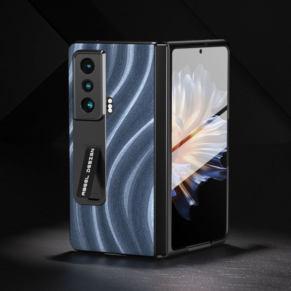 For Honor Magic Vs Galactic Pattern Integrated Protective Phone Case with Holder(Blue)