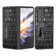 For Honor Magic Vs Integrated Crocodile Texture Genuine Leather Phone Case(Black) - Honor Cases by PMC TechLife | Online Shopping South Africa | PMC TechLife | Buy Now Pay Later Mobicred