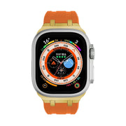 AP Silicone Watch Band For Apple Watch SE 2023 40mm(Gold Orange)