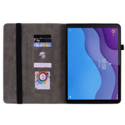 For Lenovo Tab M10 HD 2nd Gen TB-X306X Butterfly Rose Embossed Leather Tablet Case(Rose Red)