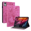 For Lenovo Tab K11 Plus Butterfly Rose Embossed Leather Tablet Case(Rose Red) - Lenovo by PMC TechLife | Online Shopping South Africa | PMC TechLife | Buy Now Pay Later Mobicred