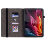 For Lenovo Tab K11 Plus Butterfly Rose Embossed Leather Tablet Case(Red)