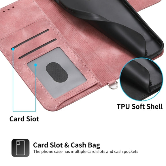 For Honor Magic6 Pro Skin-feel Flowers Embossed Wallet Leather Phone Case(Pink)