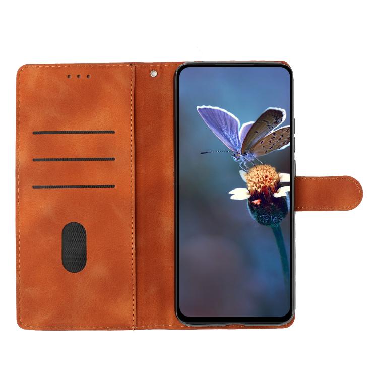For iPhone 16e Flower Butterfly Embossing Pattern Leather Phone Case(Brown)