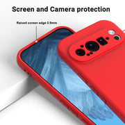 For Google Pixel 9 Pro XL Pure Color Liquid Silicone Shockproof Phone Case(Red)