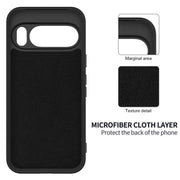 For Google Pixel 10 Pro XL Pure Color Liquid Silicone Shockproof Phone Case(Black)