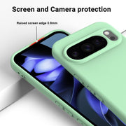 For Google Pixel 10 Pro Pure Color Liquid Silicone Shockproof Phone Case(Green)